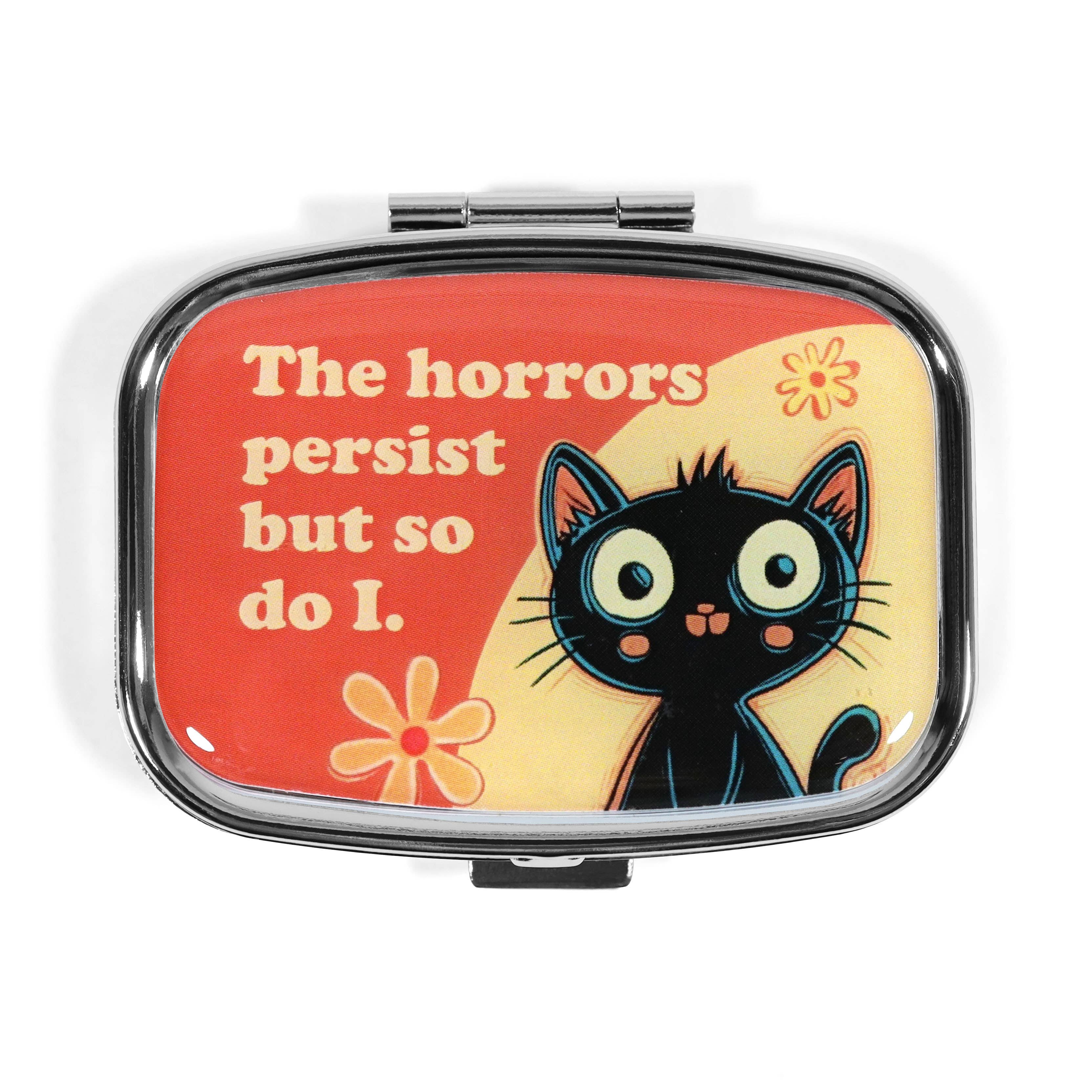 Funny Metal Pill Box for purse, travel etc