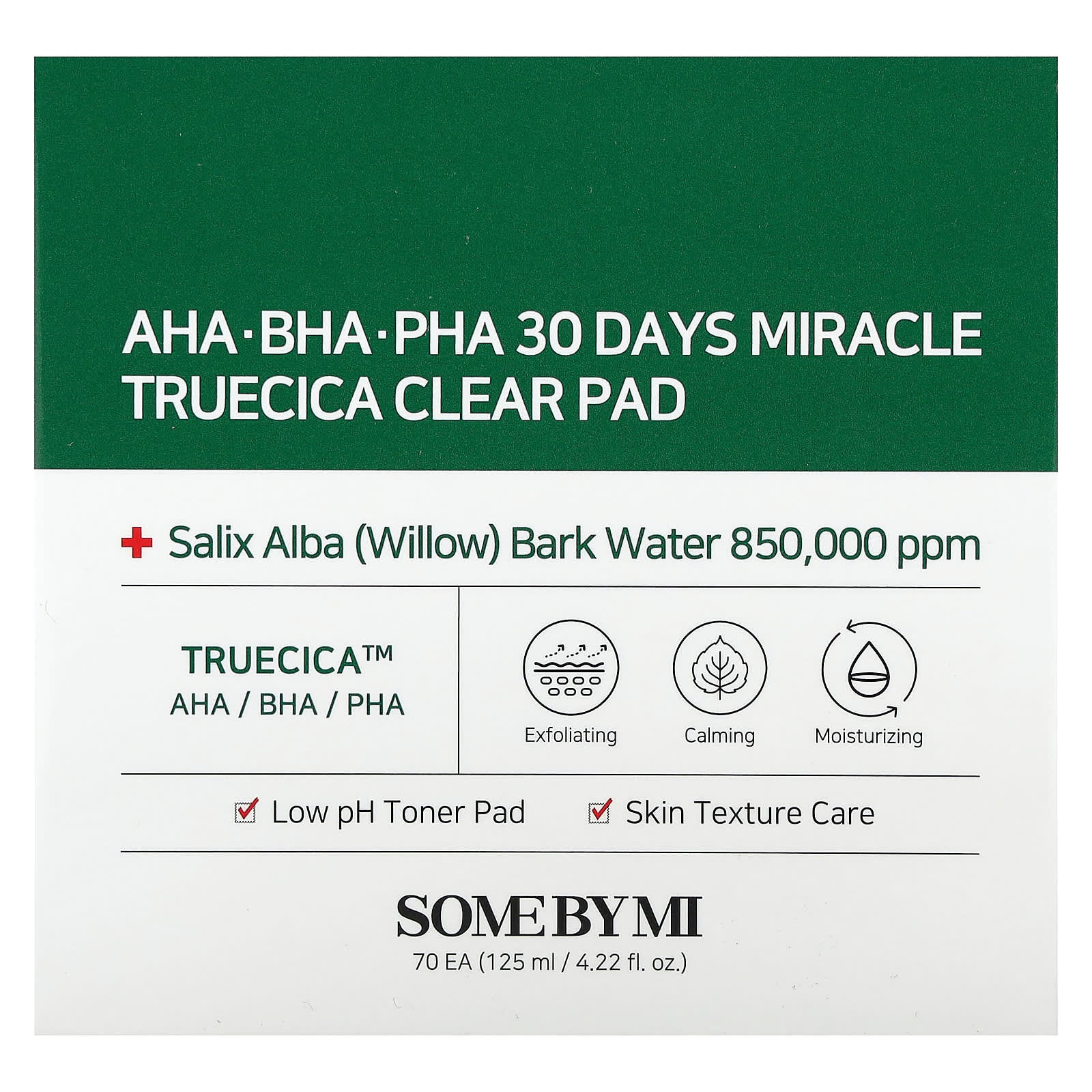 Some by Mi AHA BHA PHA 30 Days Miracle Truecica Clear Pad 70 ct