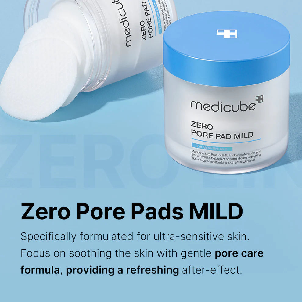 Medicube Zero Pore Pads Mild 70 ct for sensitive skin blackheads large pores