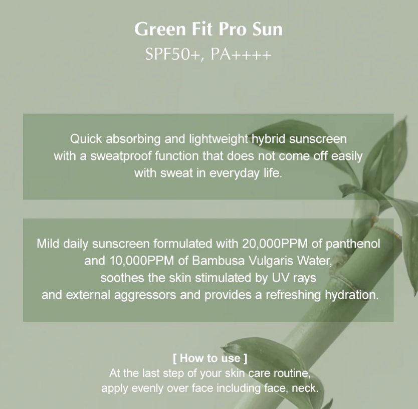 KAINE Green Fit Pro Vegan Sun SPF 50+ Sunscreen