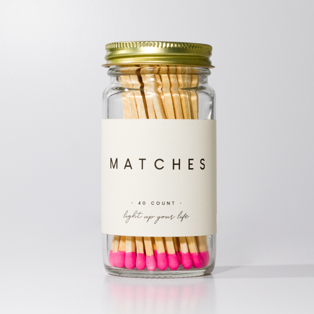 Match Jars: Pink