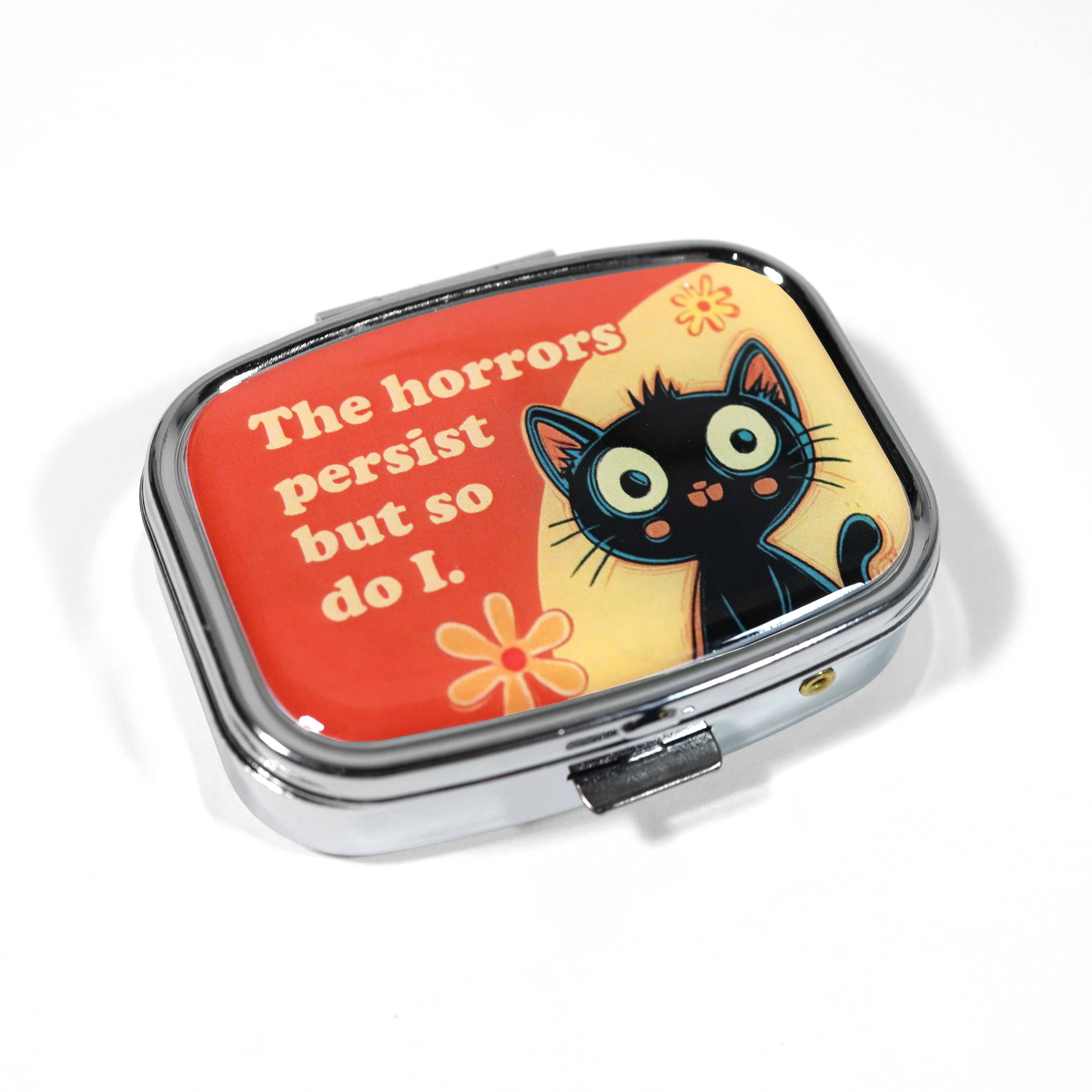 Funny Metal Pill Box for purse, travel etc