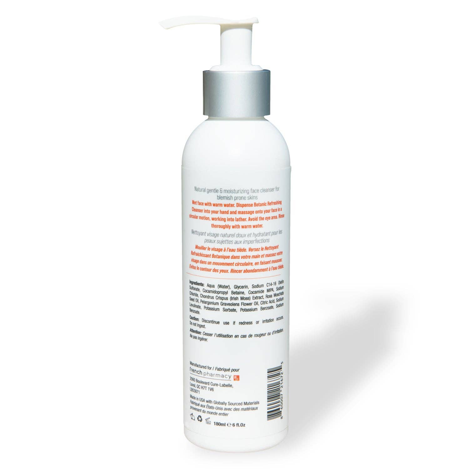 FrenchPharmacy Botanic Refreshing Cleanser: 180ml / 6oz