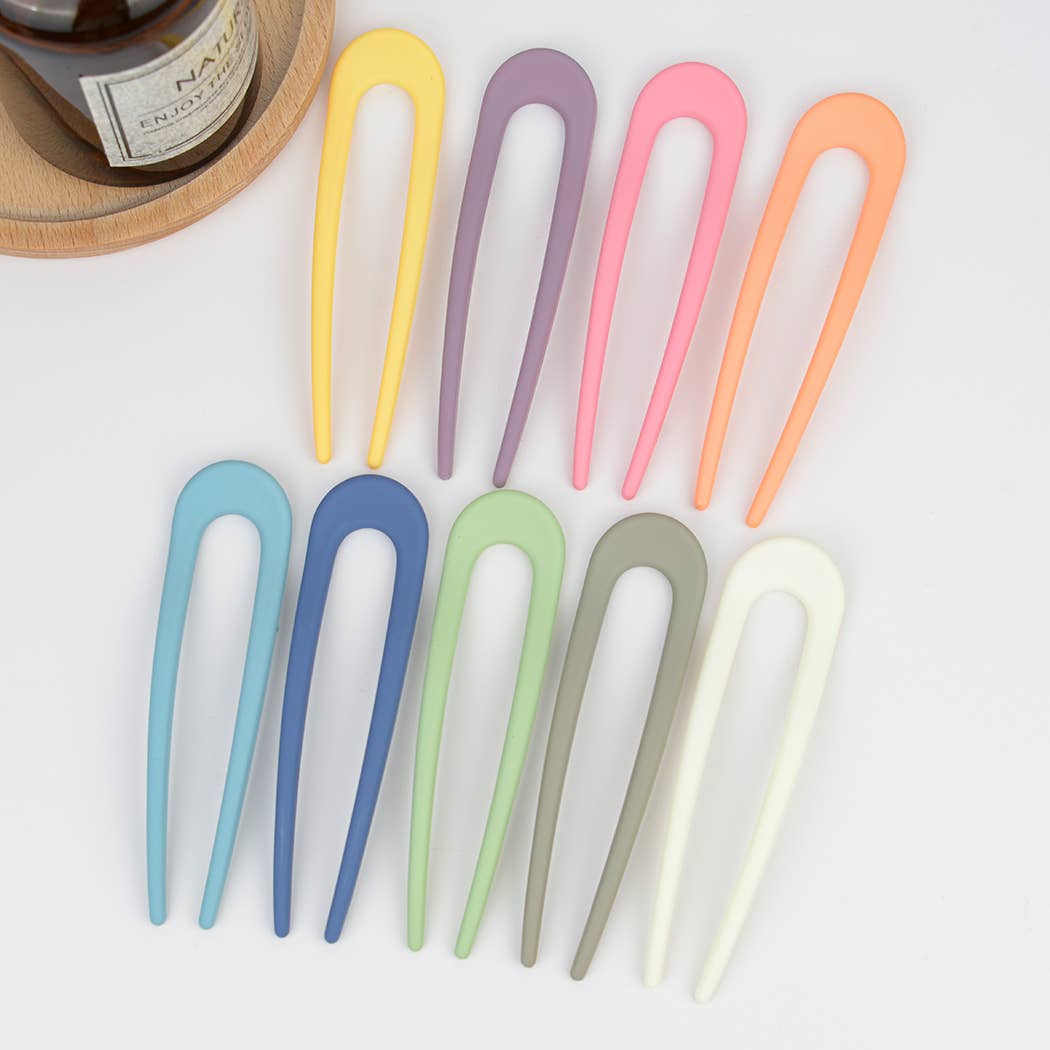 Candy Color U-shaped Hair Fork