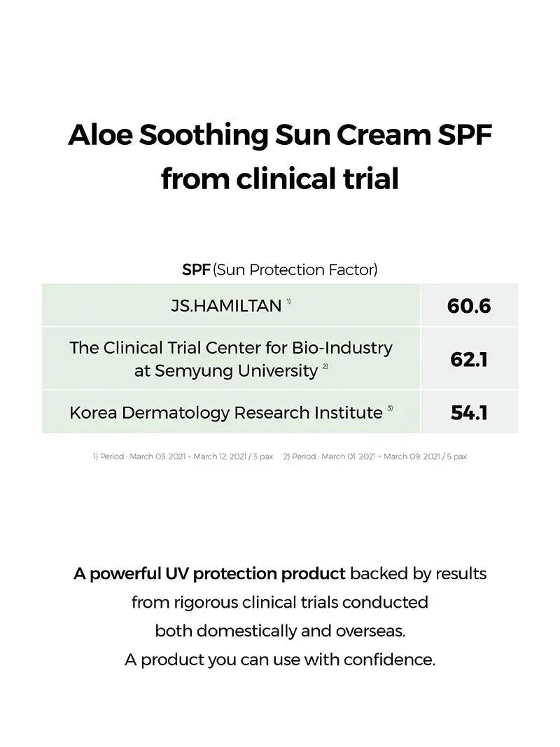 [COSRX] ALOE SOOTHING SUN CREAM SPF50+ PA+++ 50ML