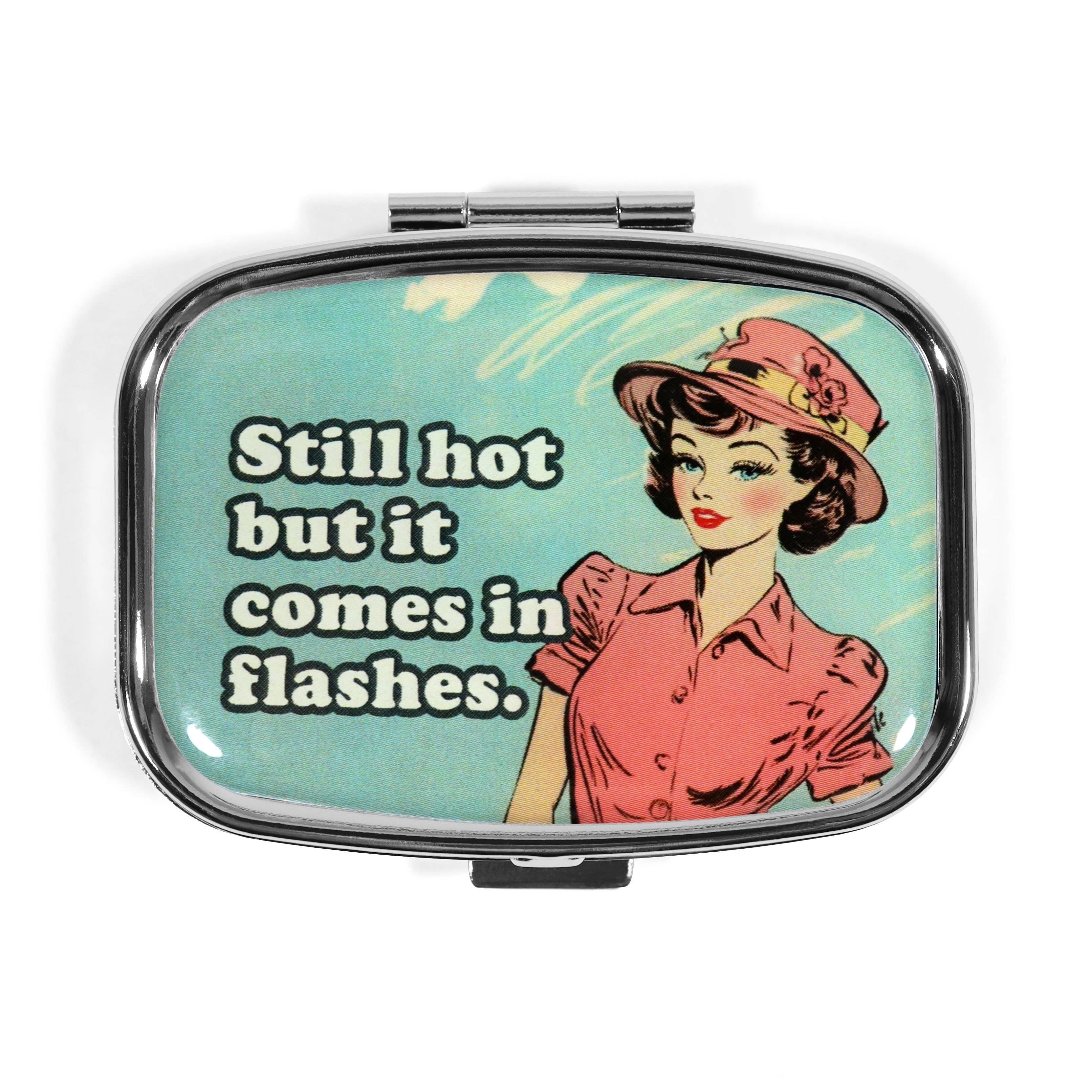 Funny Metal Pill Box for purse, travel etc