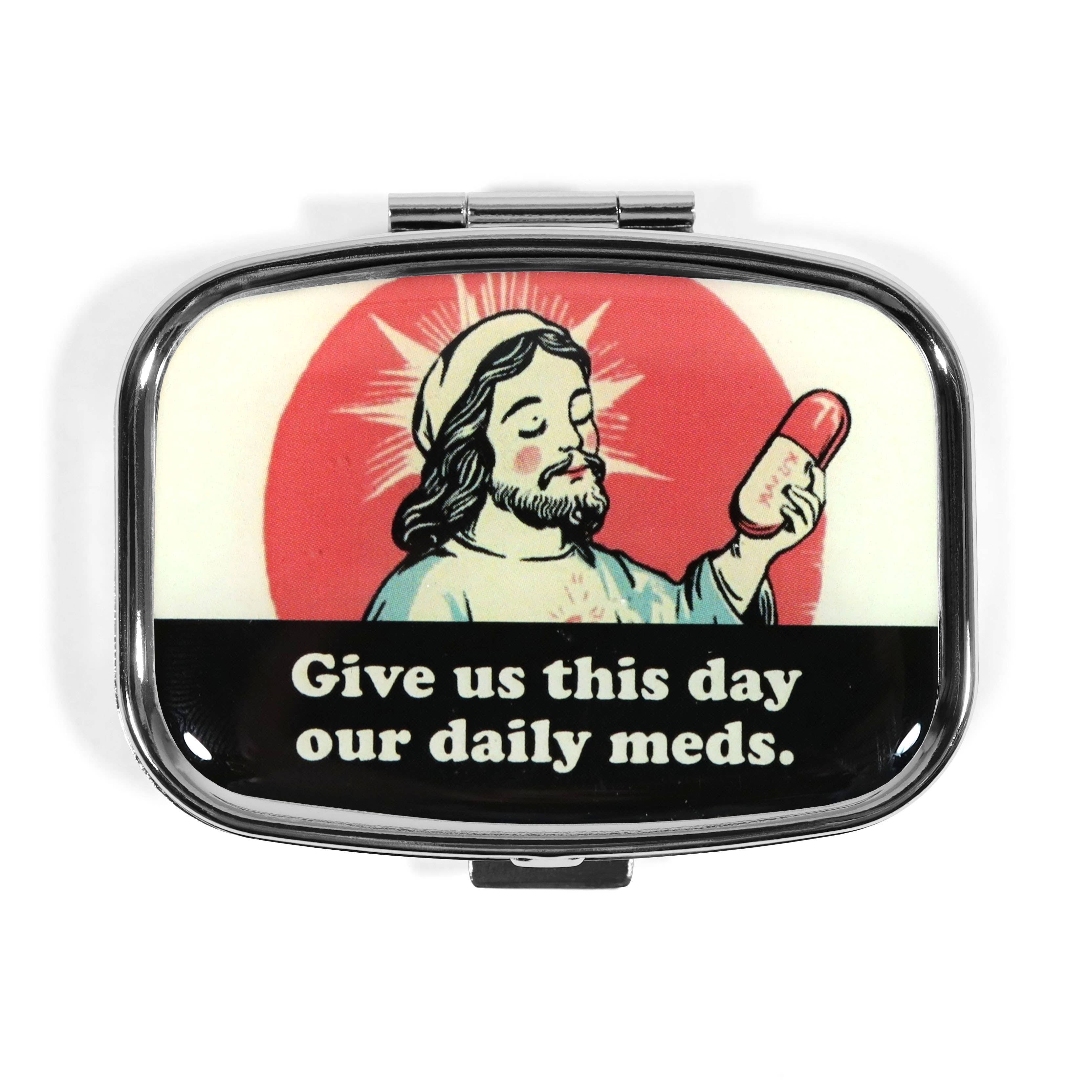 Funny Metal Pill Box for purse, travel etc