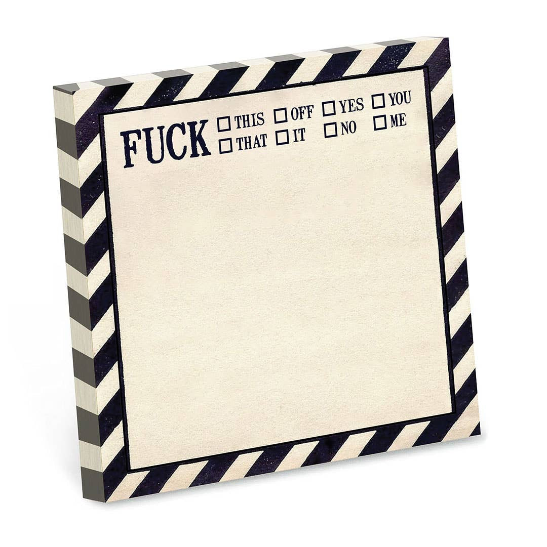 Funny Sarcastic Sticky Note Pad