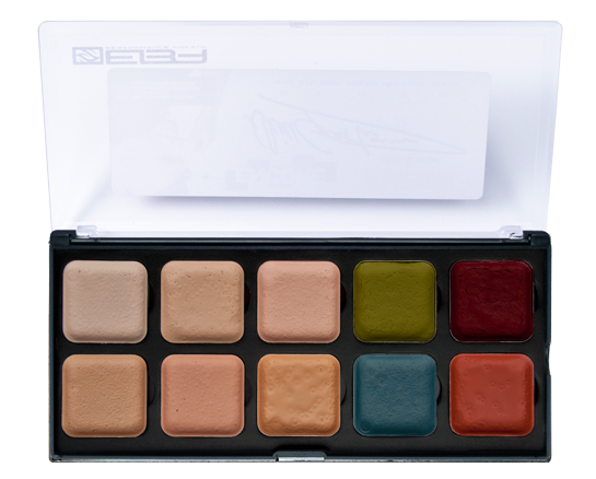 EBA Performance Makeup ENCORE Alcohol Palette Tattoo Cover Skin tone