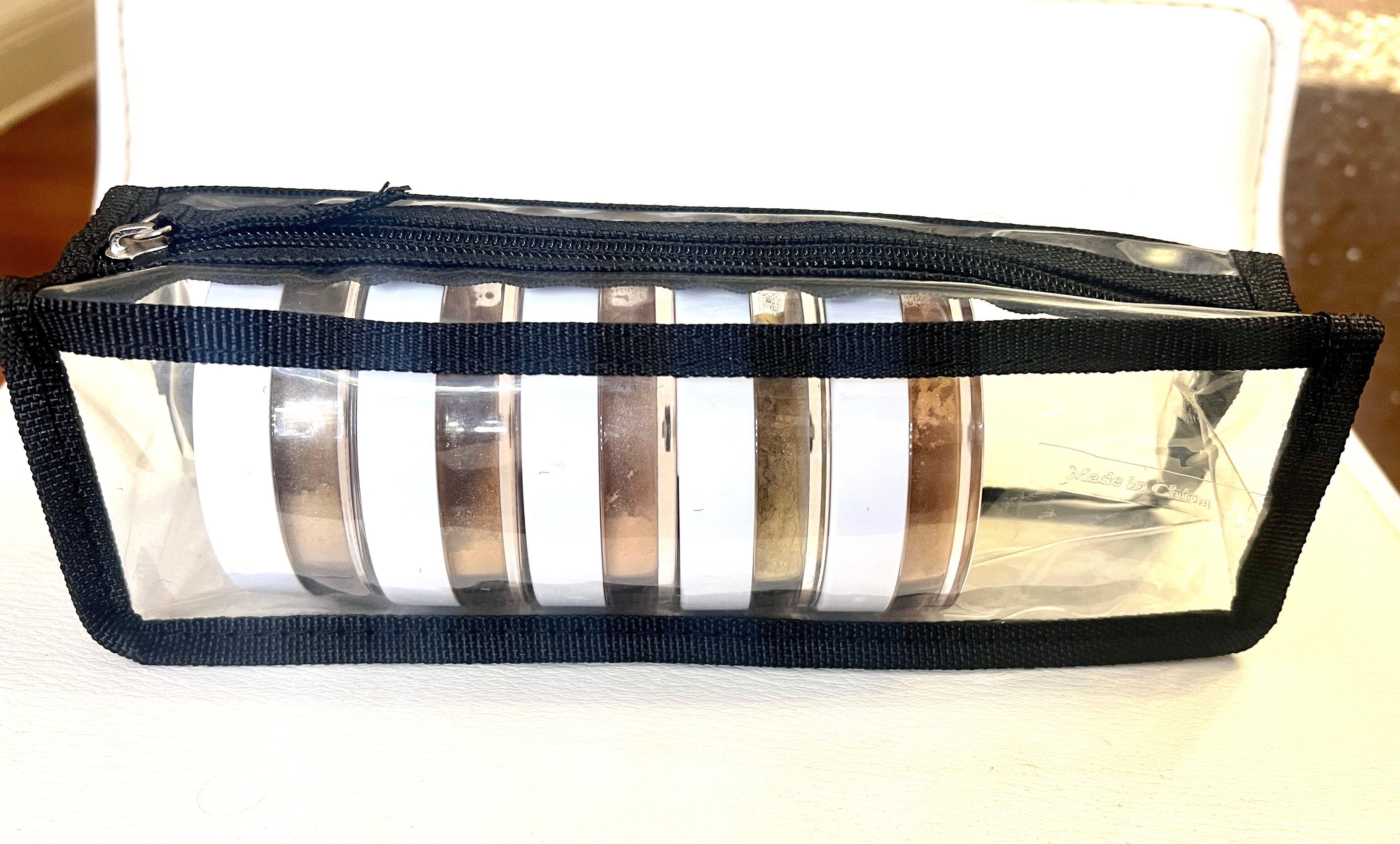 Small Actor bag, brush bag, clear makeup artist's bag