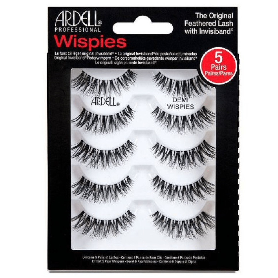 ARDELL Wispies The Original Feather Eyelashes With Invisiband (Multi - Pack): Black 113 - Lalka Beauty Co.