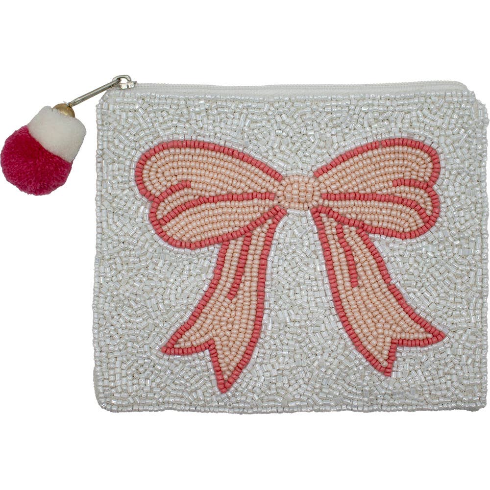 Bow Beaded Coin Purse - Lalka Beauty Co.