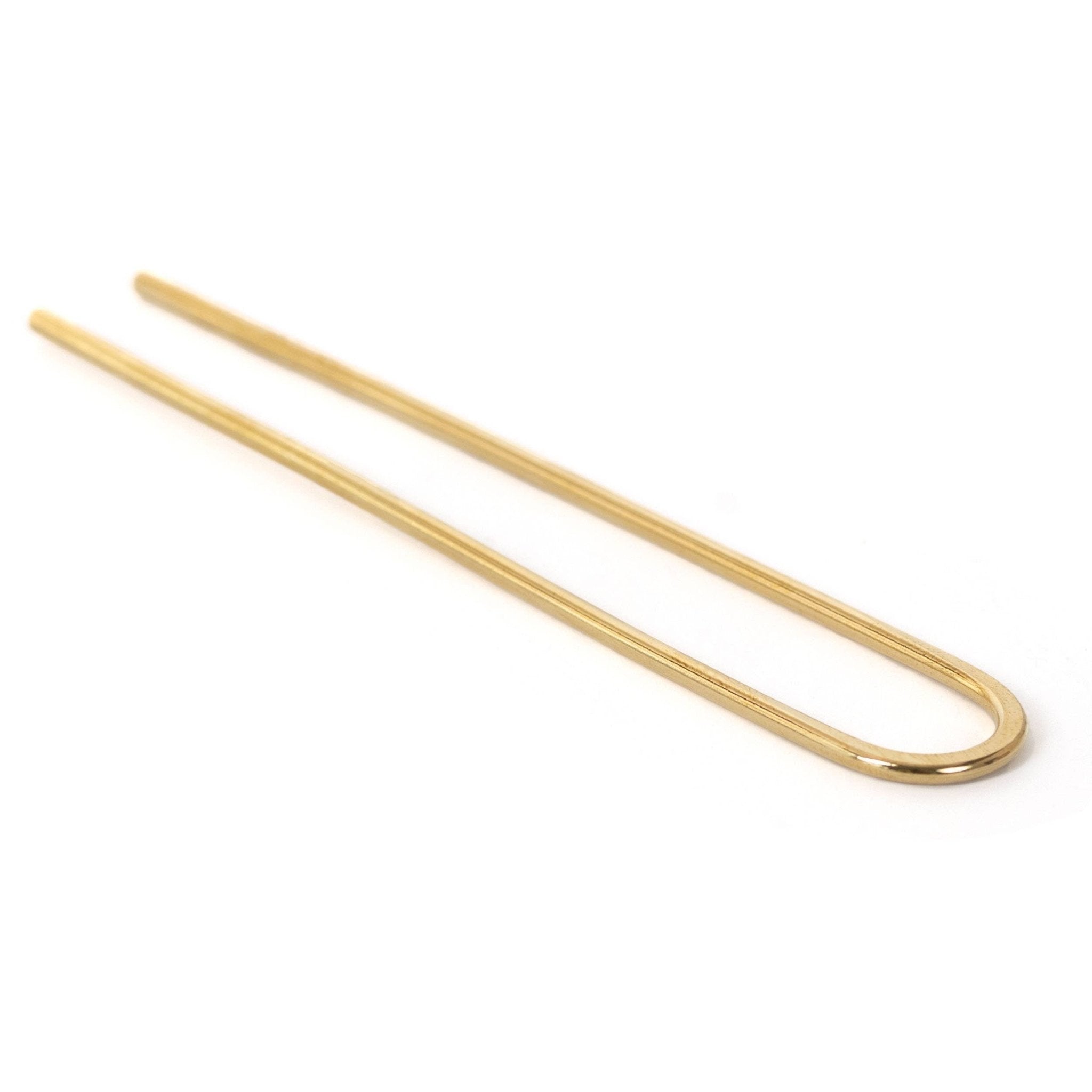 Brass Arch French Hair Pin - Lalka Beauty Co.