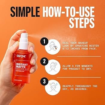 Carpe Instant Matte Setting Mist makeup setting spray for oily skin - Lalka Beauty Co.