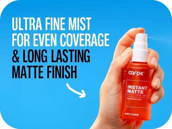 Carpe Instant Matte Setting Mist makeup setting spray for oily skin - Lalka Beauty Co.