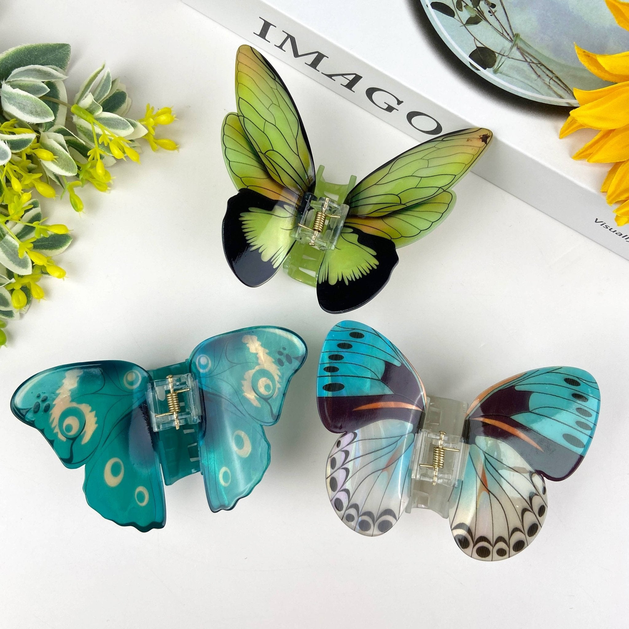 Colorful butterfly hair clips Various colors - Lalka Beauty Co.