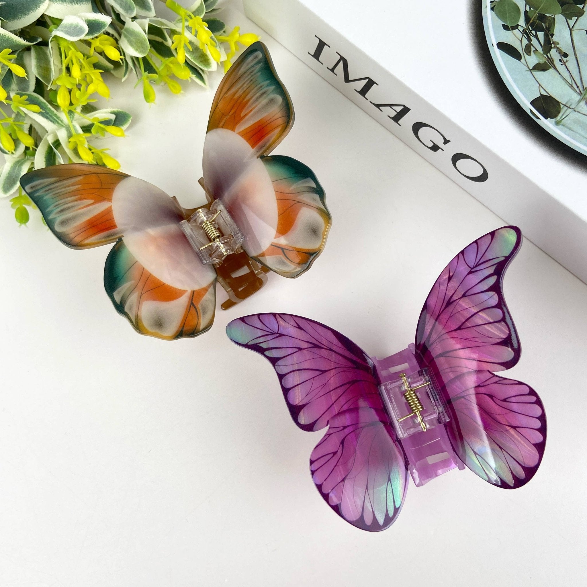 Colorful butterfly hair clips Various colors - Lalka Beauty Co.