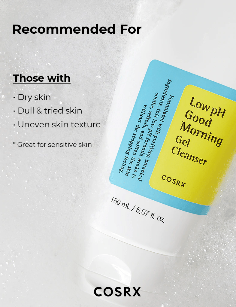 COSRX Low pH Good Morning Gel Cleanser Face Wash K Beauty - Lalka Beauty Co.