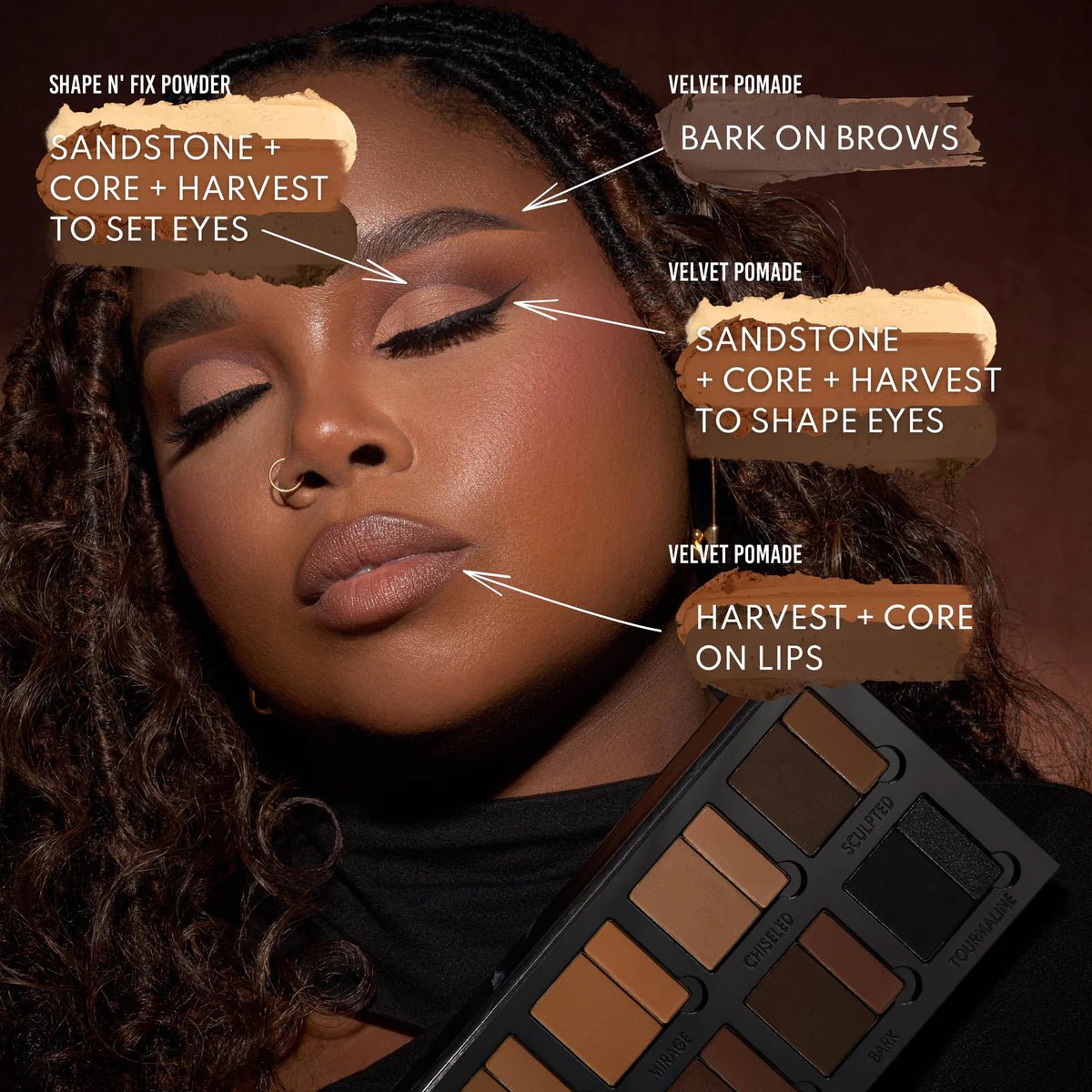 Danessa Myricks Groundwork Palettes for face, eyes, cheeks, lips - Lalka Beauty Co.