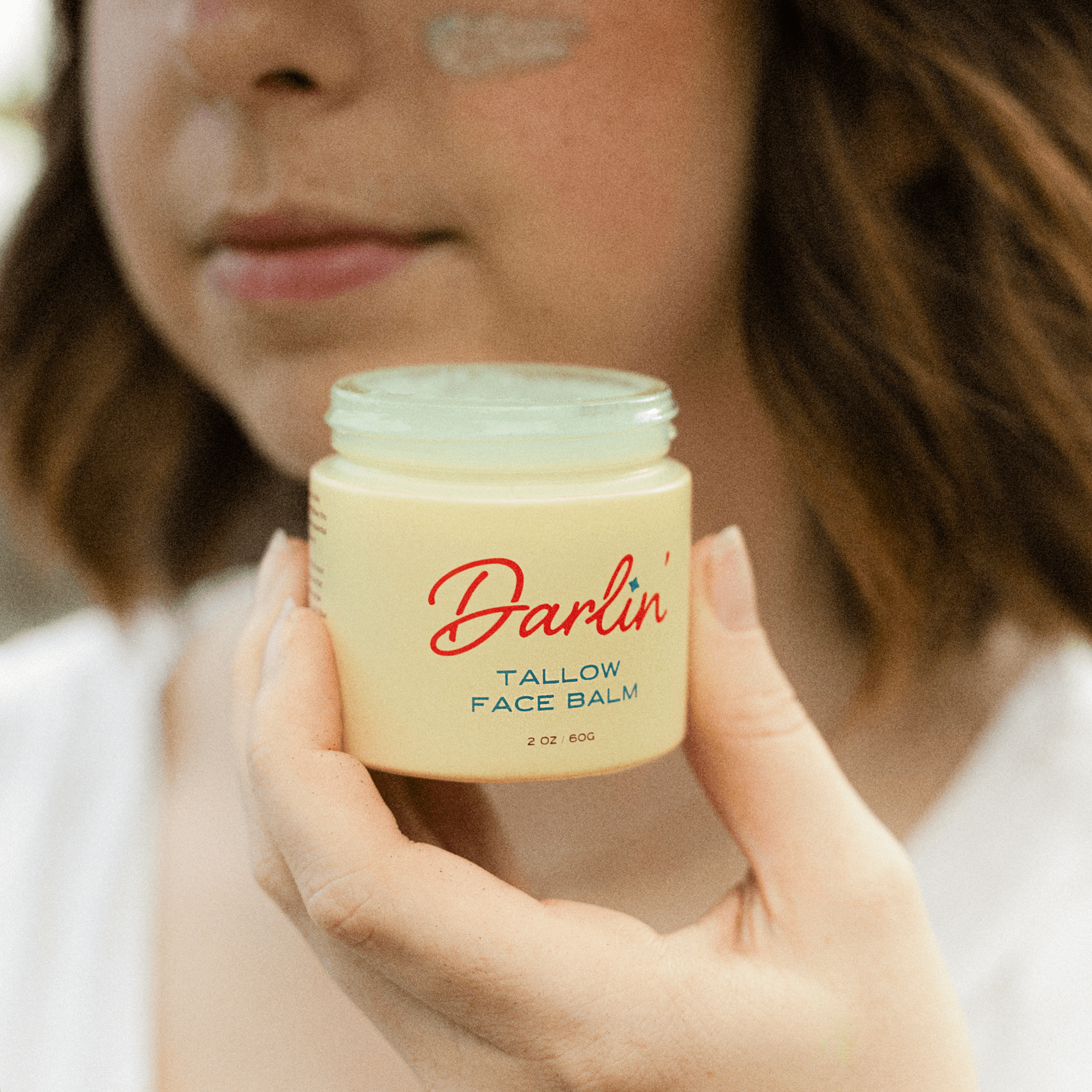 Darlin Skincare Tallow Face Balm | Natural Blue Tansy Skincare Moisturizer - Lalka Beauty Co.