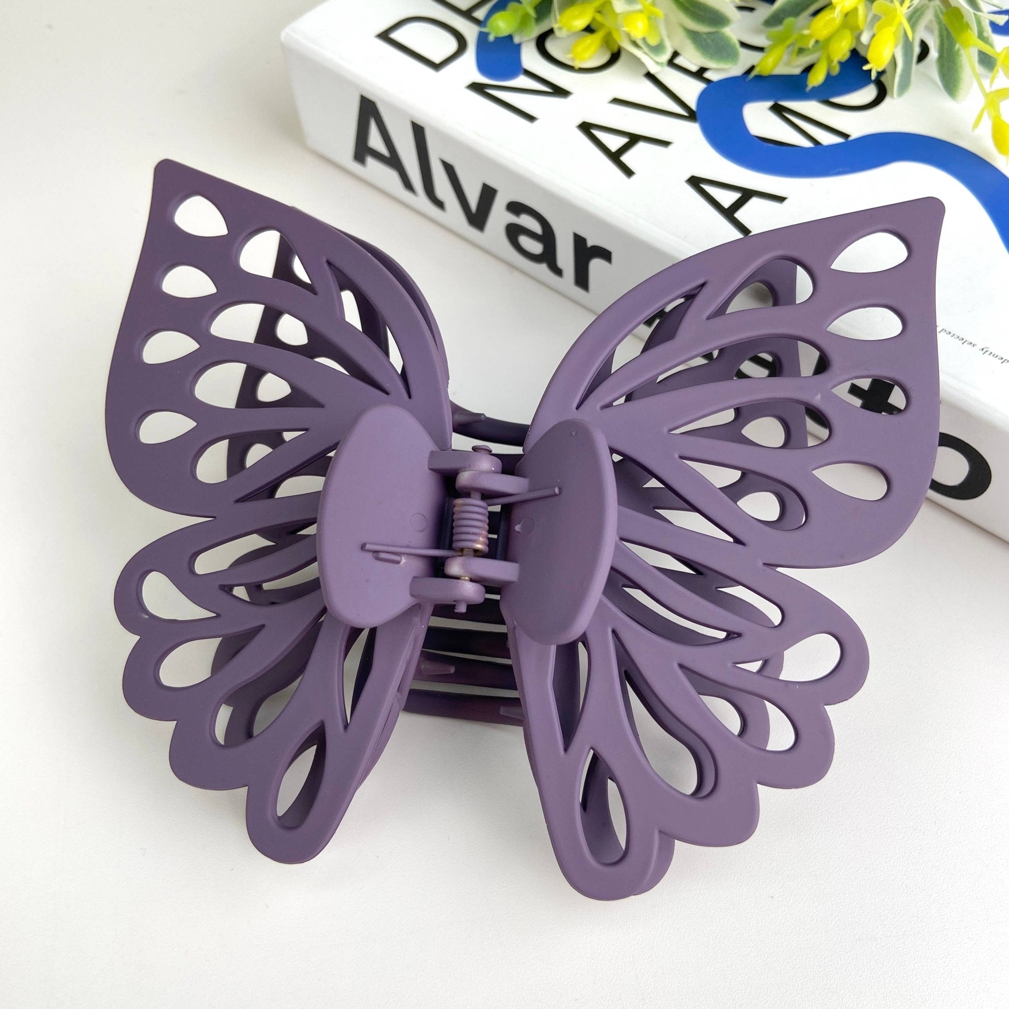 Double layer butterfly hair clip claw clip - Lalka Beauty Co.