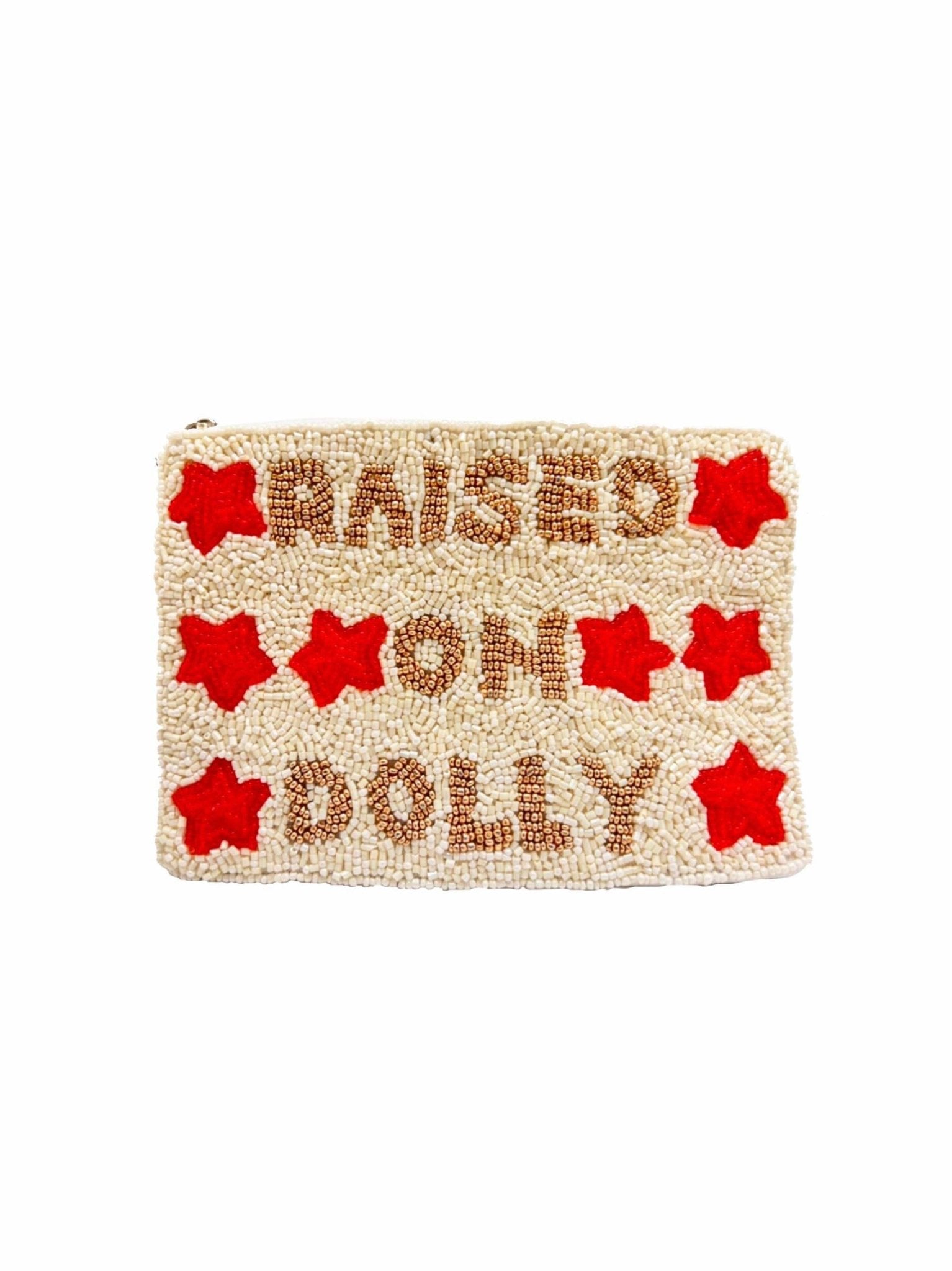 Double Sided RAISED ON DOLLY Beaded Coin Purse - Lalka Beauty Co.