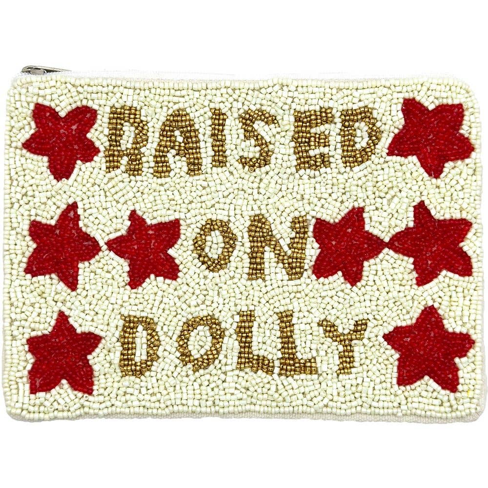 Double Sided RAISED ON DOLLY Beaded Coin Purse - Lalka Beauty Co.