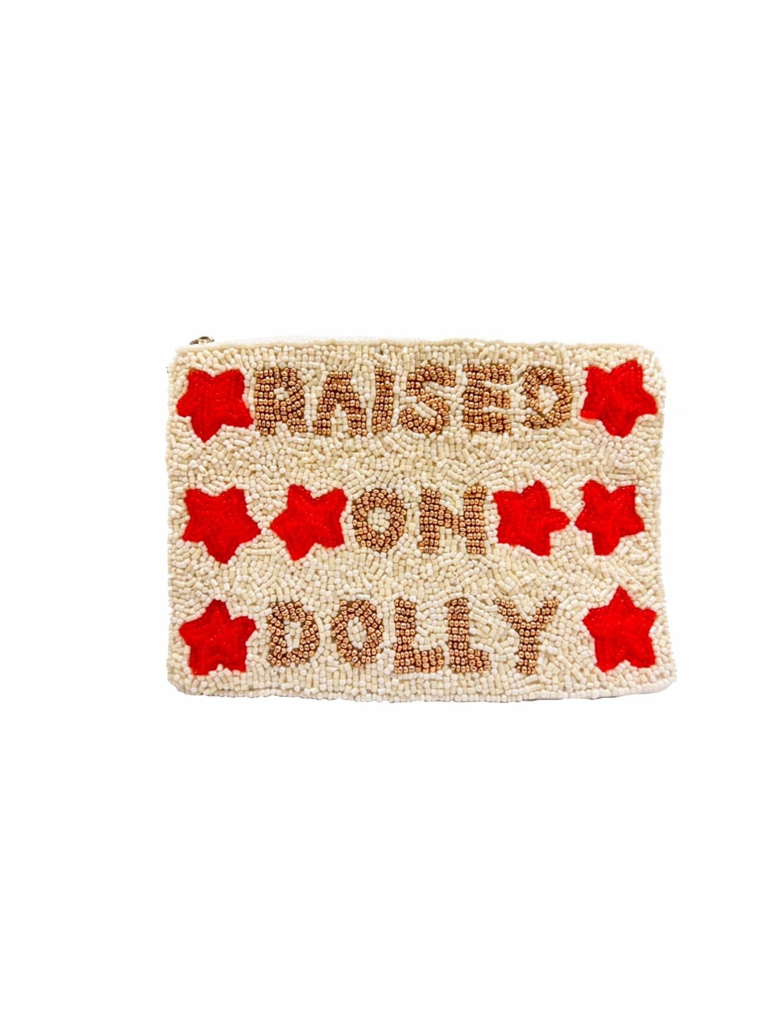 Double Sided RAISED ON DOLLY Beaded Coin Purse - Lalka Beauty Co.