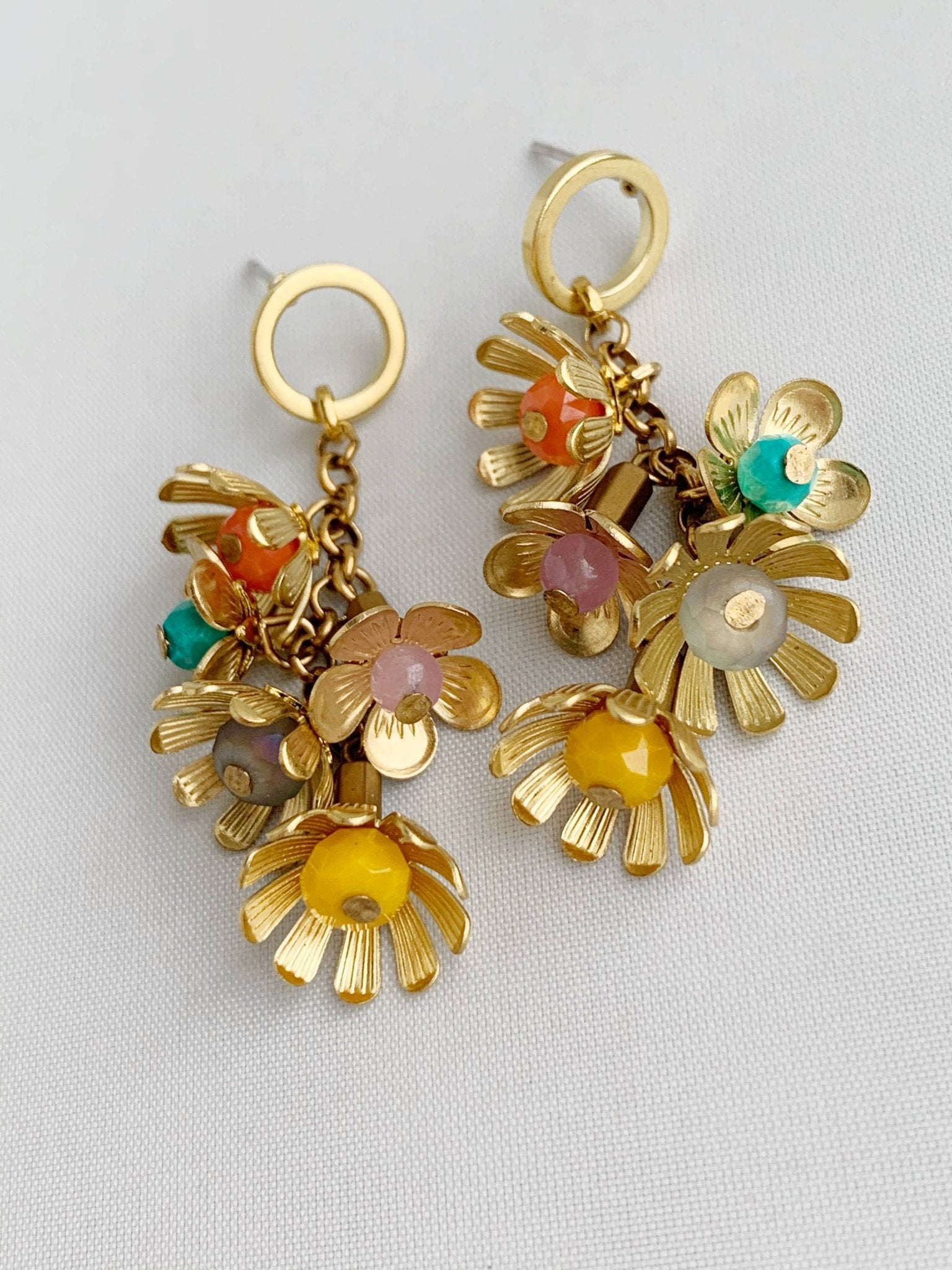 Flower Cluster Earrings - Lalka Beauty Co.