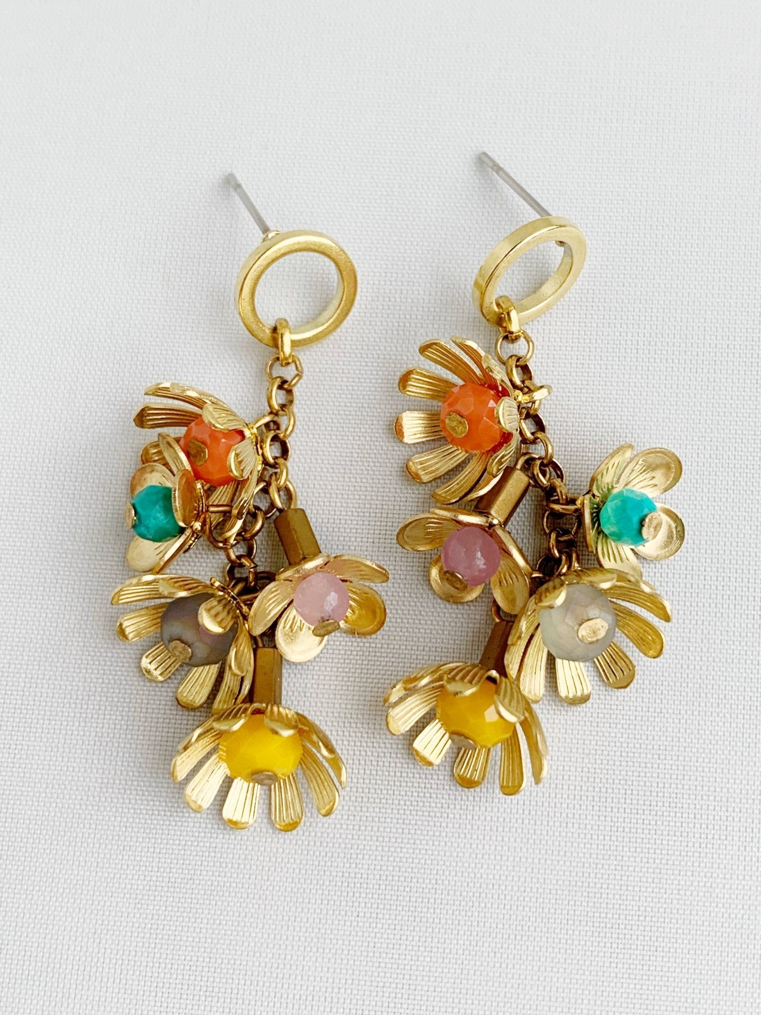 Flower Cluster Earrings - Lalka Beauty Co.