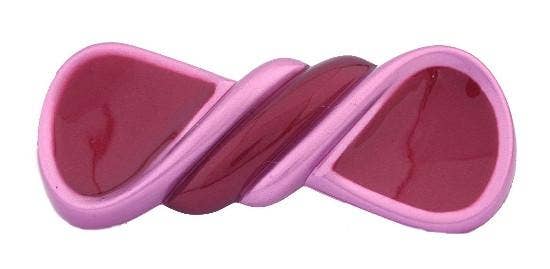 French Twist Burgundy Pink Barrette - Lalka Beauty Co.