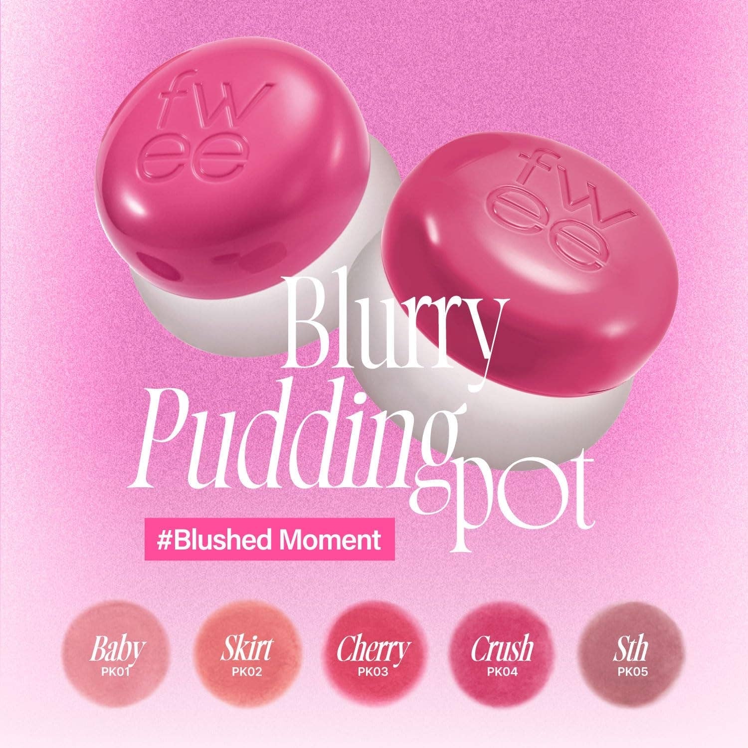 Fwee Lip & Cheek Blurry cream blush Pudding Pot - Lalka Beauty Co.