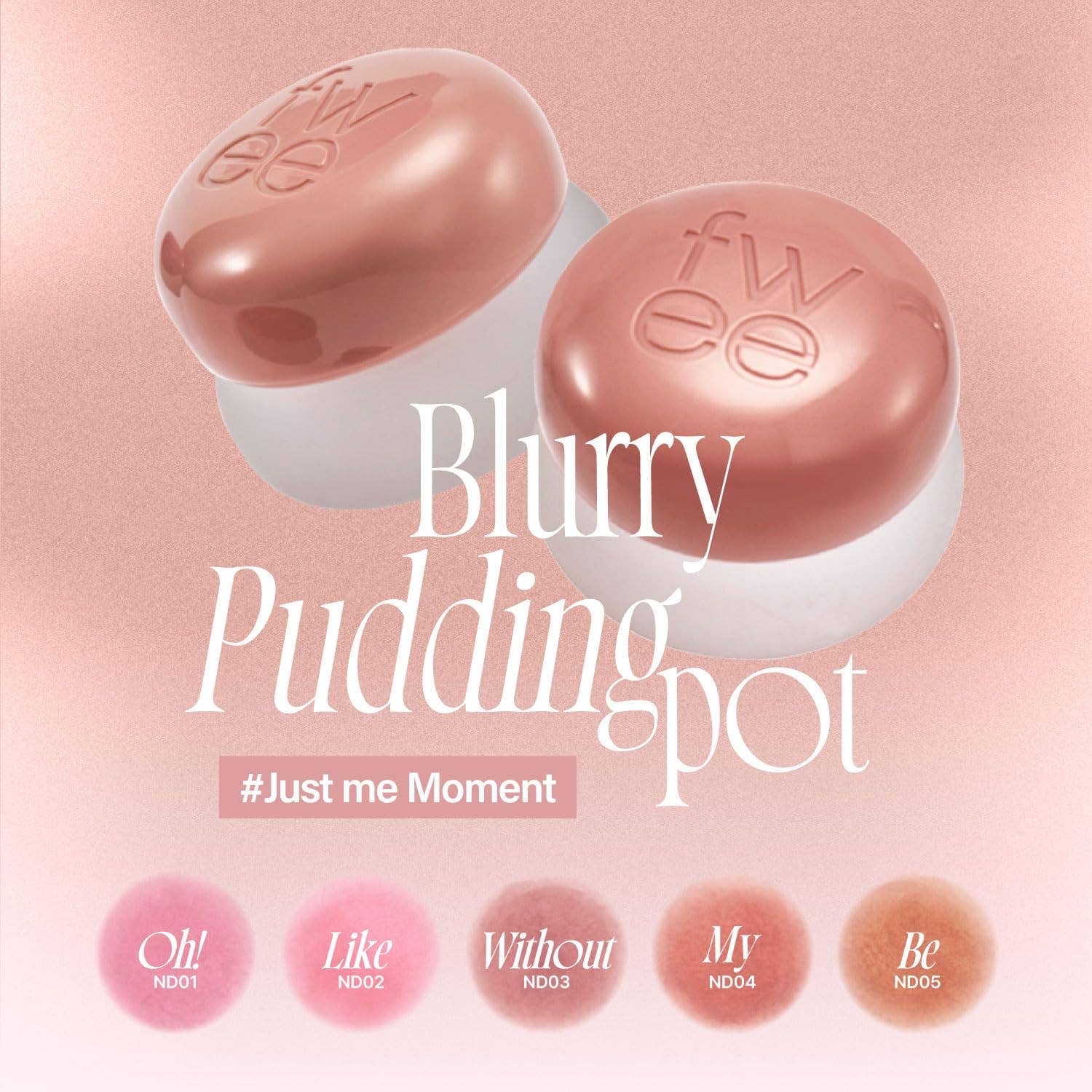 Fwee Lip & Cheek Blurry cream blush Pudding Pot - Lalka Beauty Co.