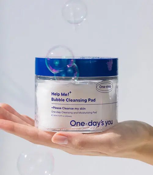 Help Me! Bubble Cleansing Pad One - Day’s you one step cleansing and moisturizing pad skin care Korean Skin care K - beauty - Lalka Beauty Co.