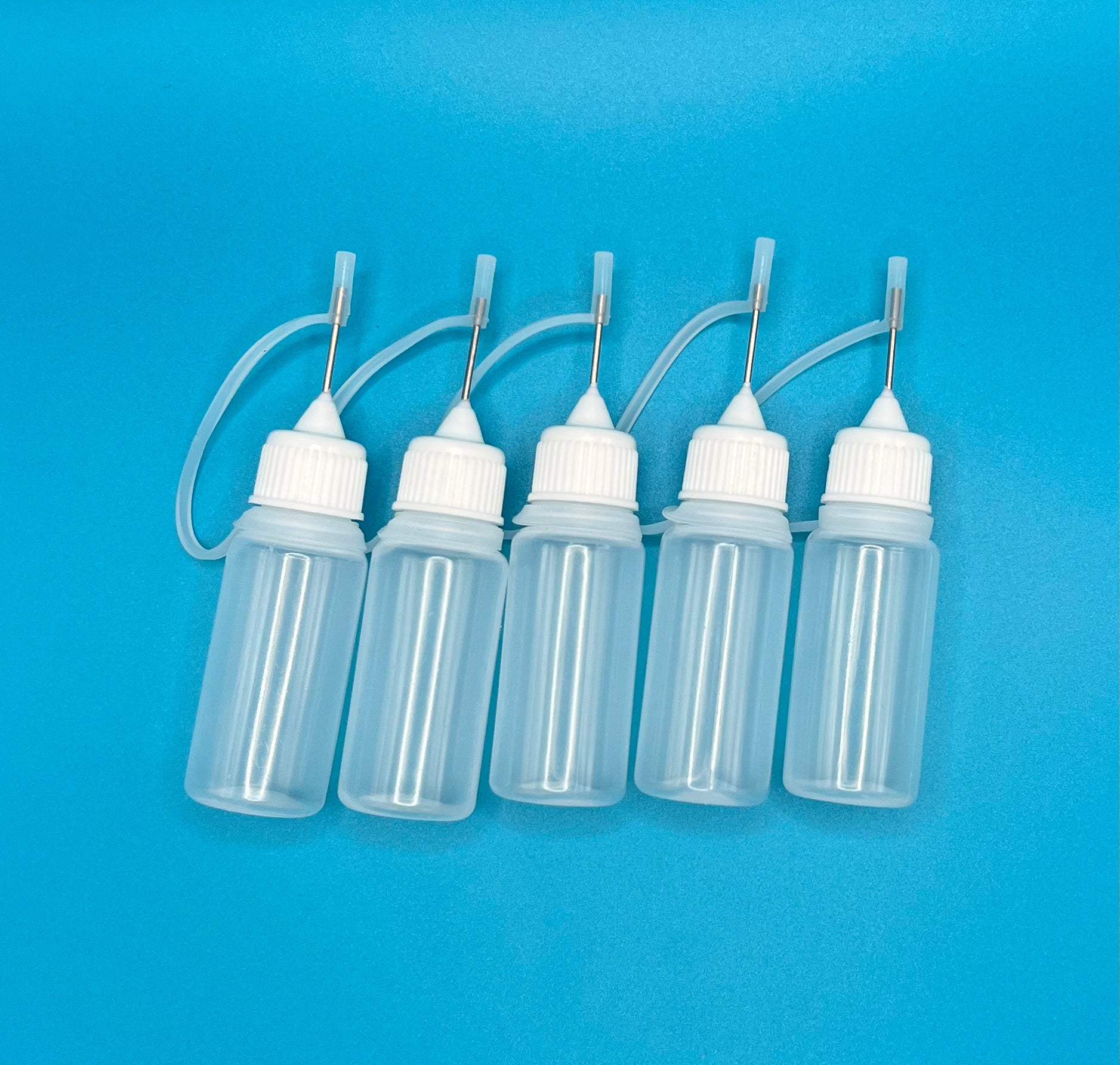 Kit Condensing Set of 5 Blunt Needle Tip Dropper Bottles