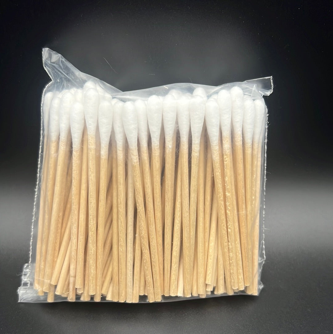 Wooden Handle Cotton Swab single end