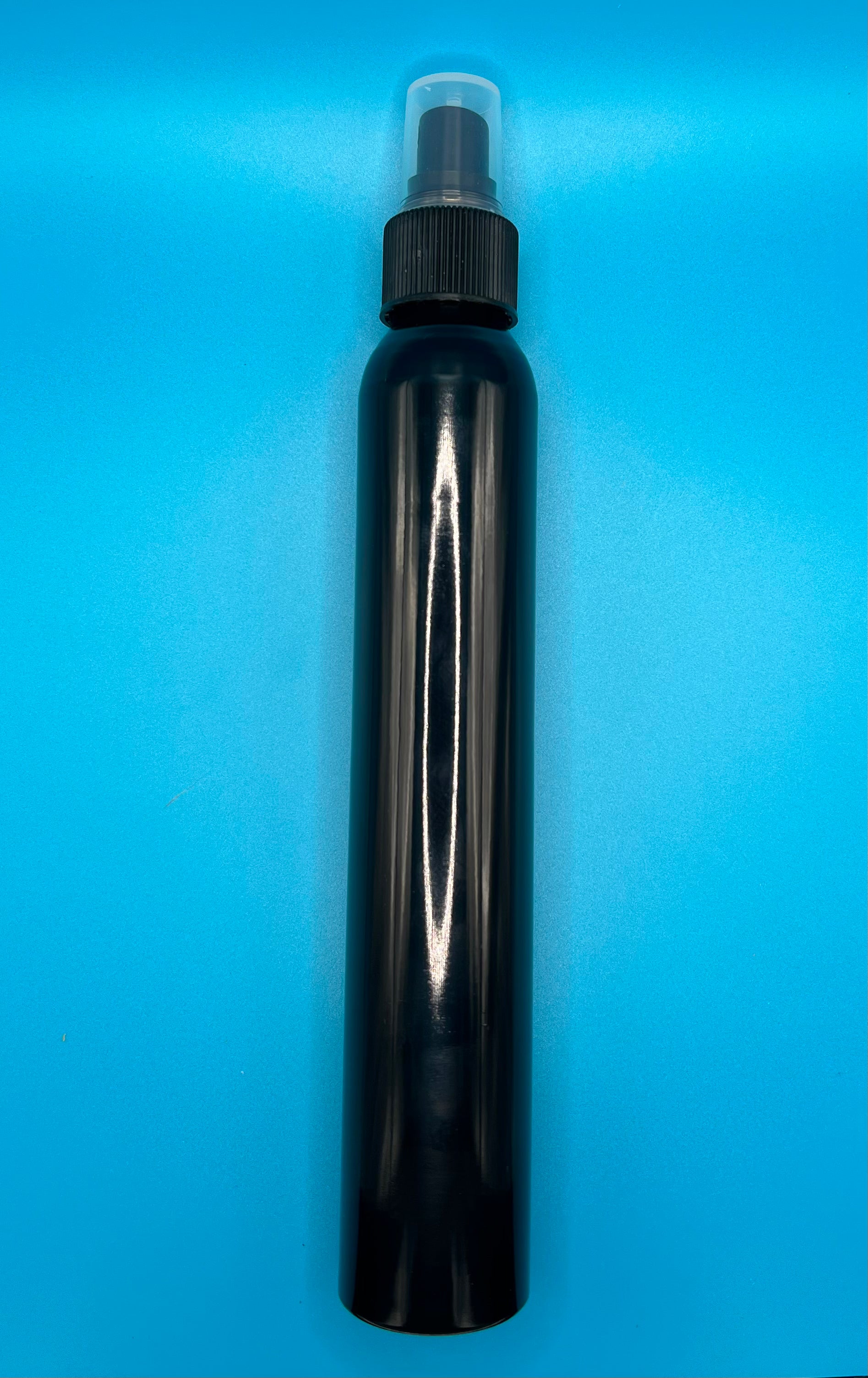 Skinny Aluminum Spray Bottle 5.5 oz black kit condensing