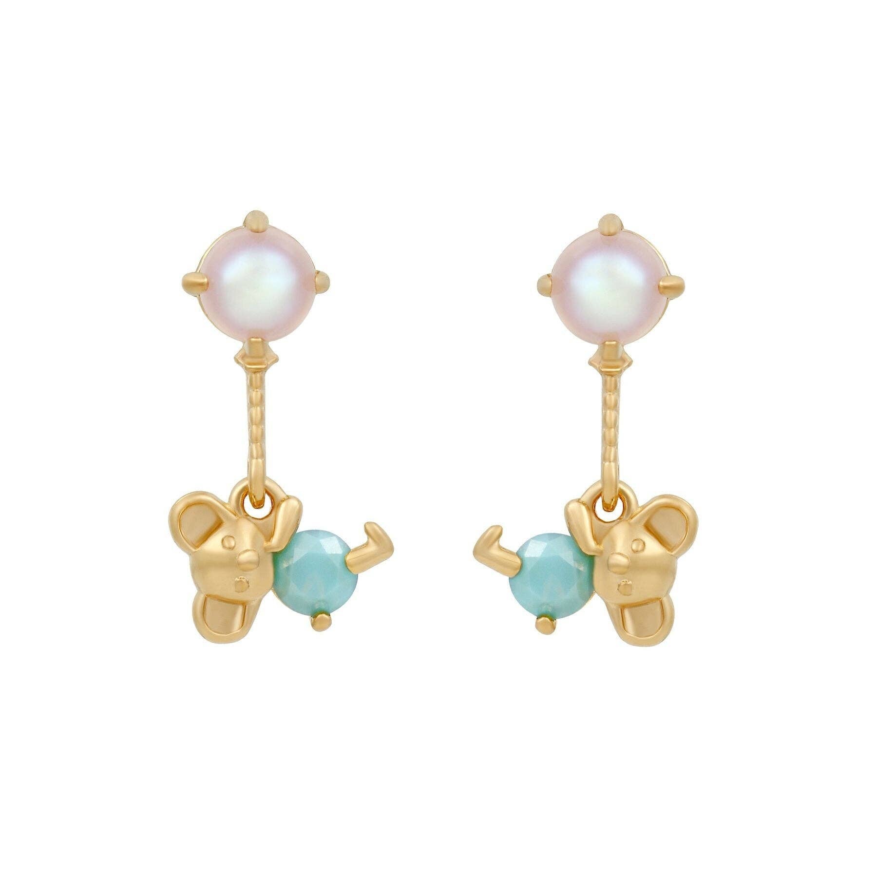 Koala Bear Iridescent Cloud Earrings - Lalka Beauty Co.