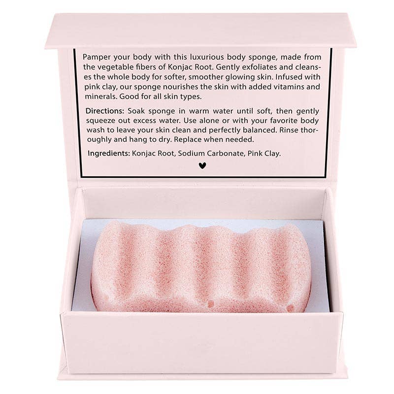 Konjac Body Sponge - Blush - Lalka Beauty Co.