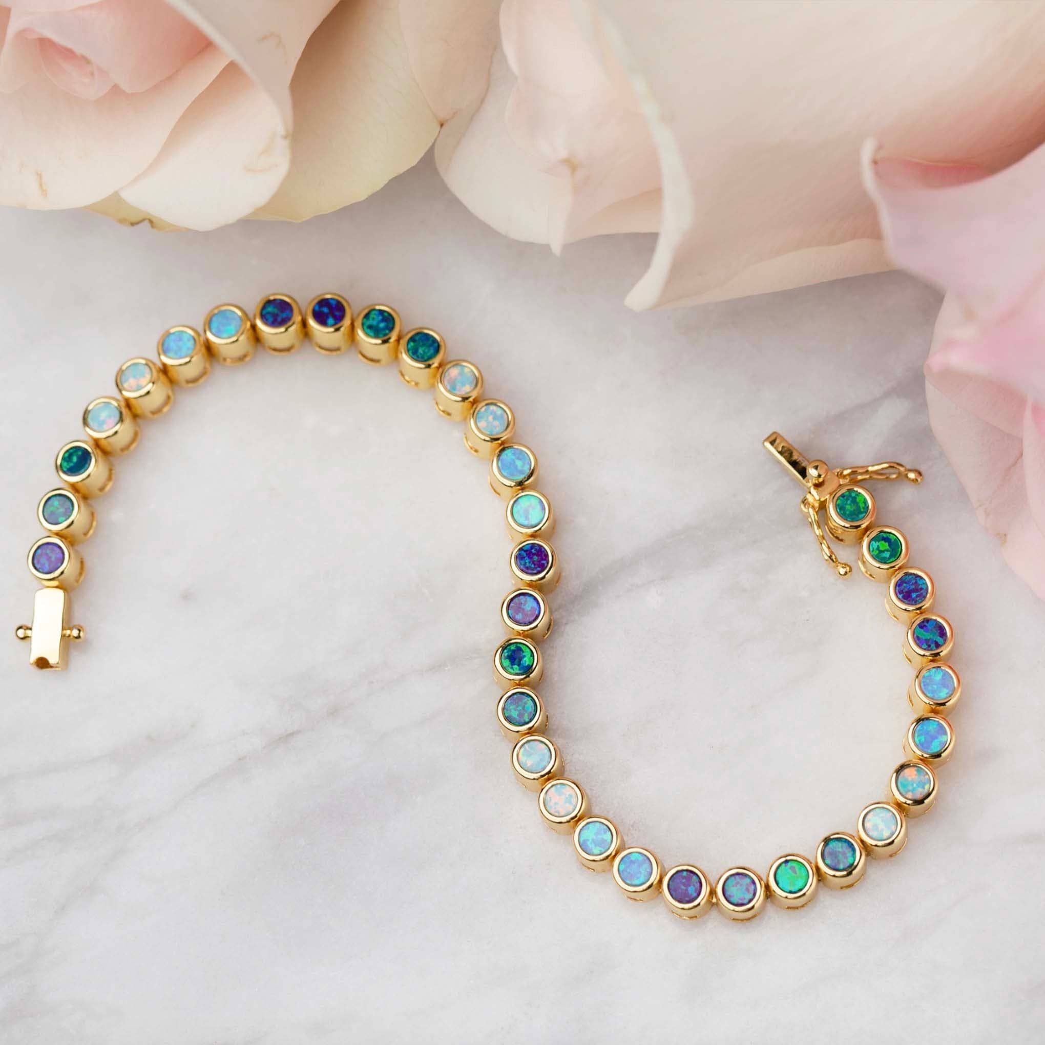 La Kaiser Opal Ombre Tennis Bracelet - Lalka Beauty Co.