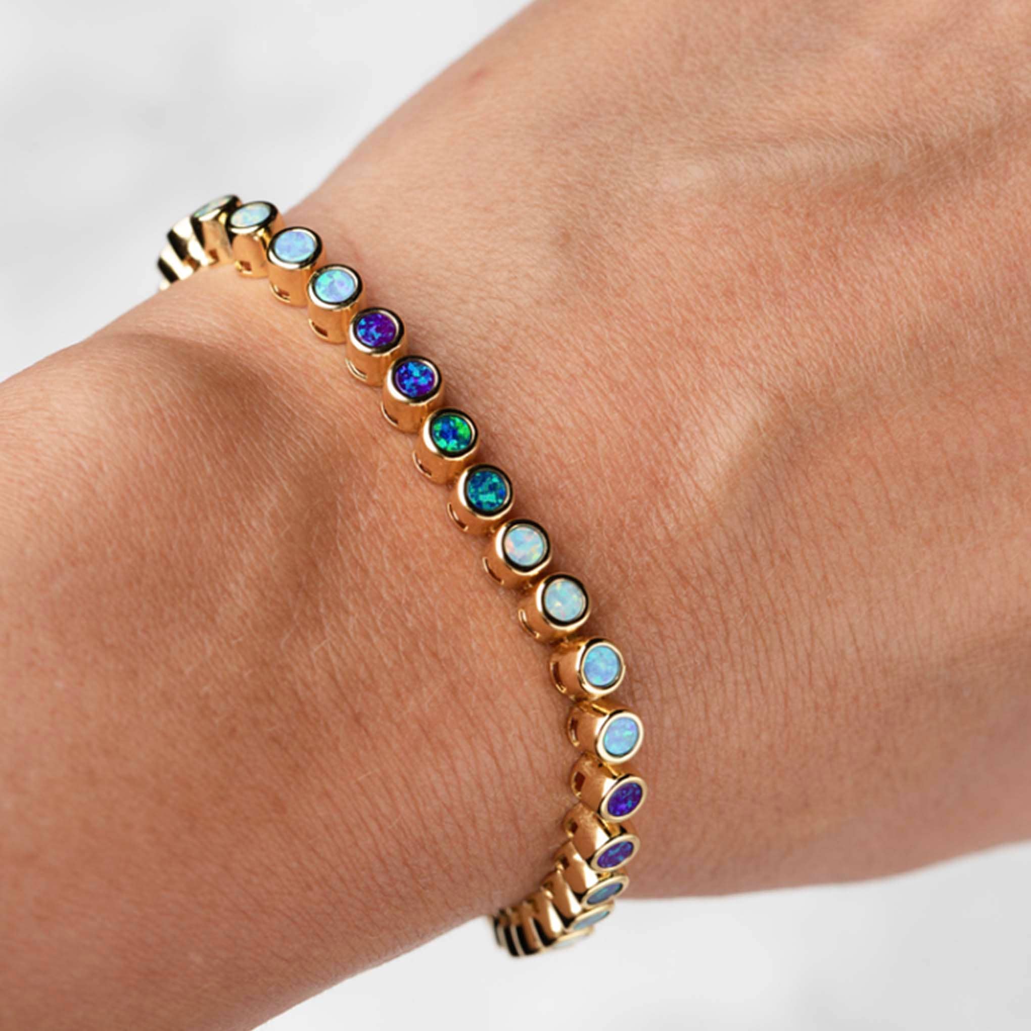 La Kaiser Opal Ombre Tennis Bracelet - Lalka Beauty Co.