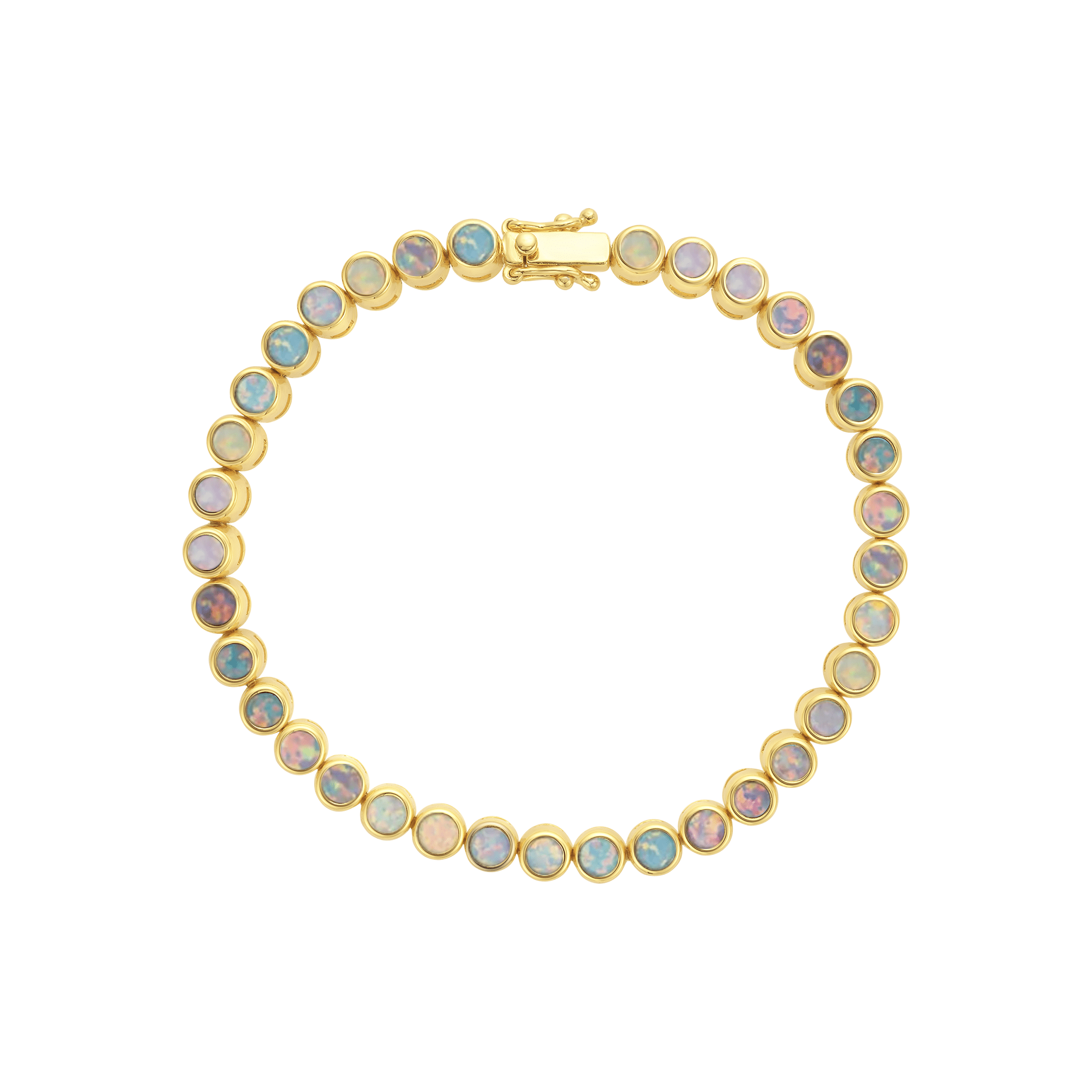 La Kaiser Pastel Opal Ombre Tennis Bracelet - Lalka Beauty Co.