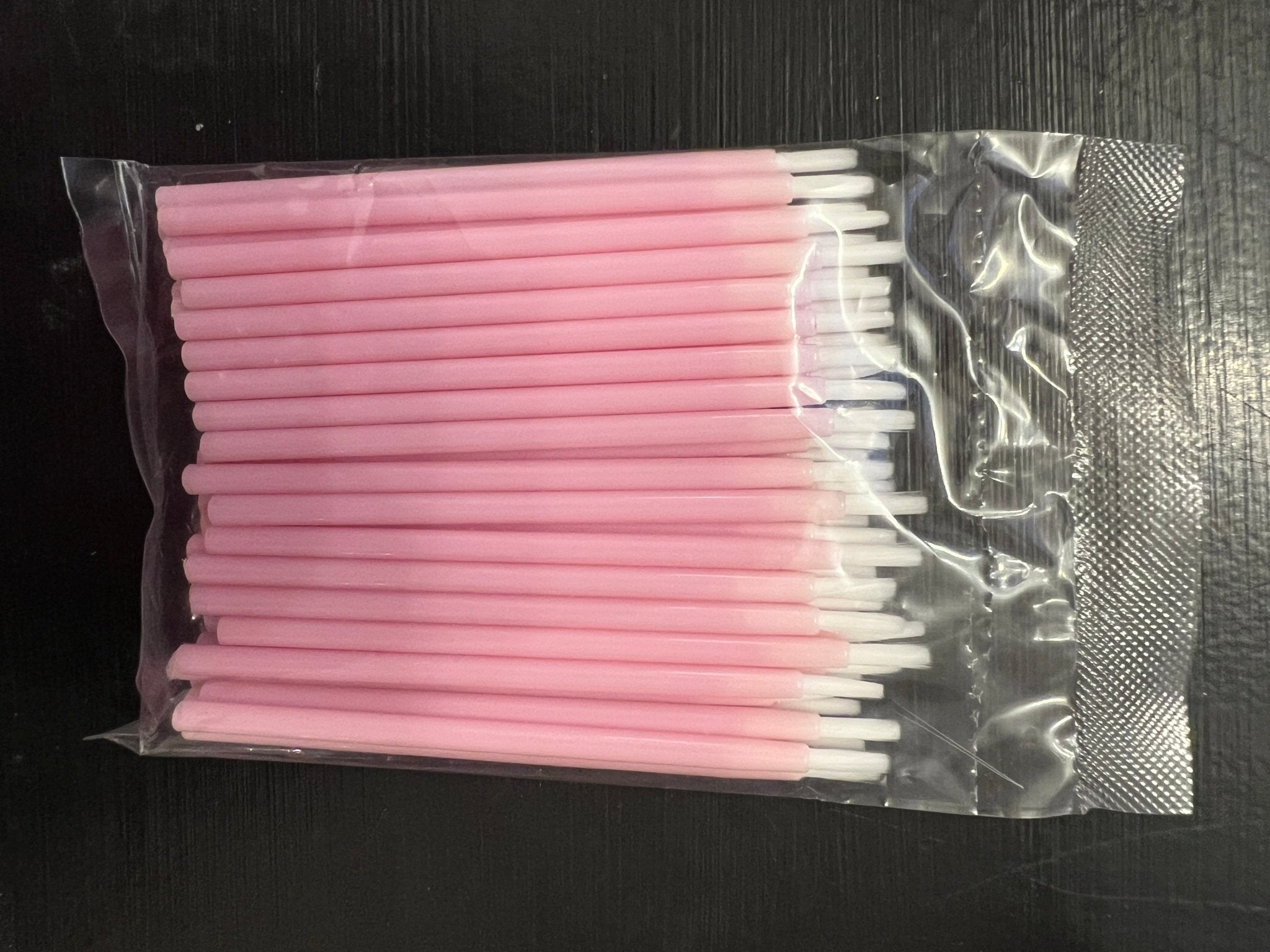 Lip Wands 50 pk with pink handle 3.5” - Lalka Beauty Co.