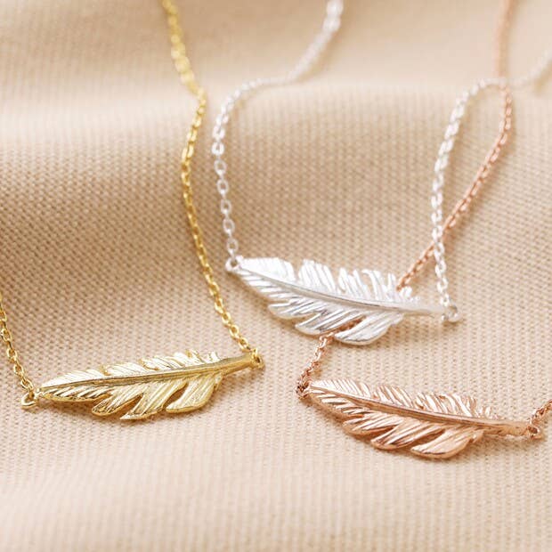 Lisa Angel Feather Necklace - Lalka Beauty Co.