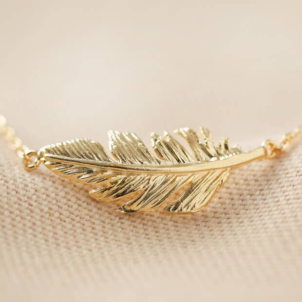 Lisa Angel Feather Necklace - Lalka Beauty Co.