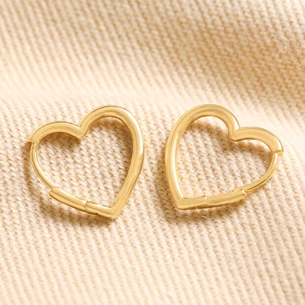 Lisa Angel Heart mini huggie Closed Hoop Earrings - Lalka Beauty Co.