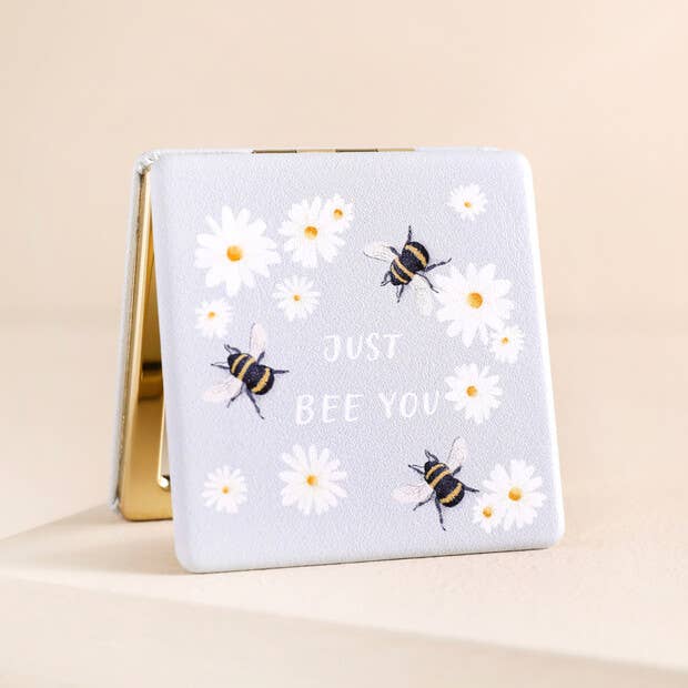 Lisa Angel Just Bee You Daisy Compact Mirror - Lalka Beauty Co.