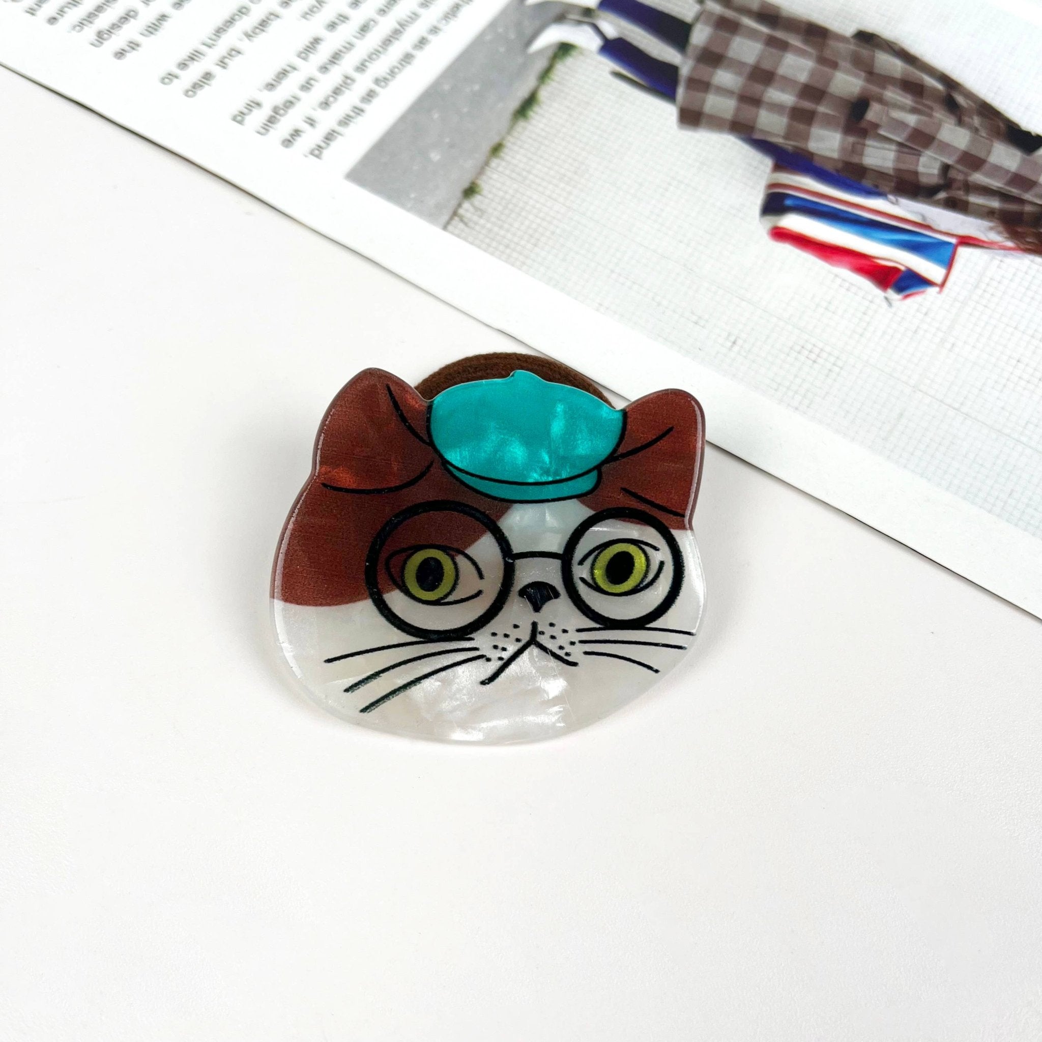 Lovely cartoon cat hair tie: A - Lalka Beauty Co.