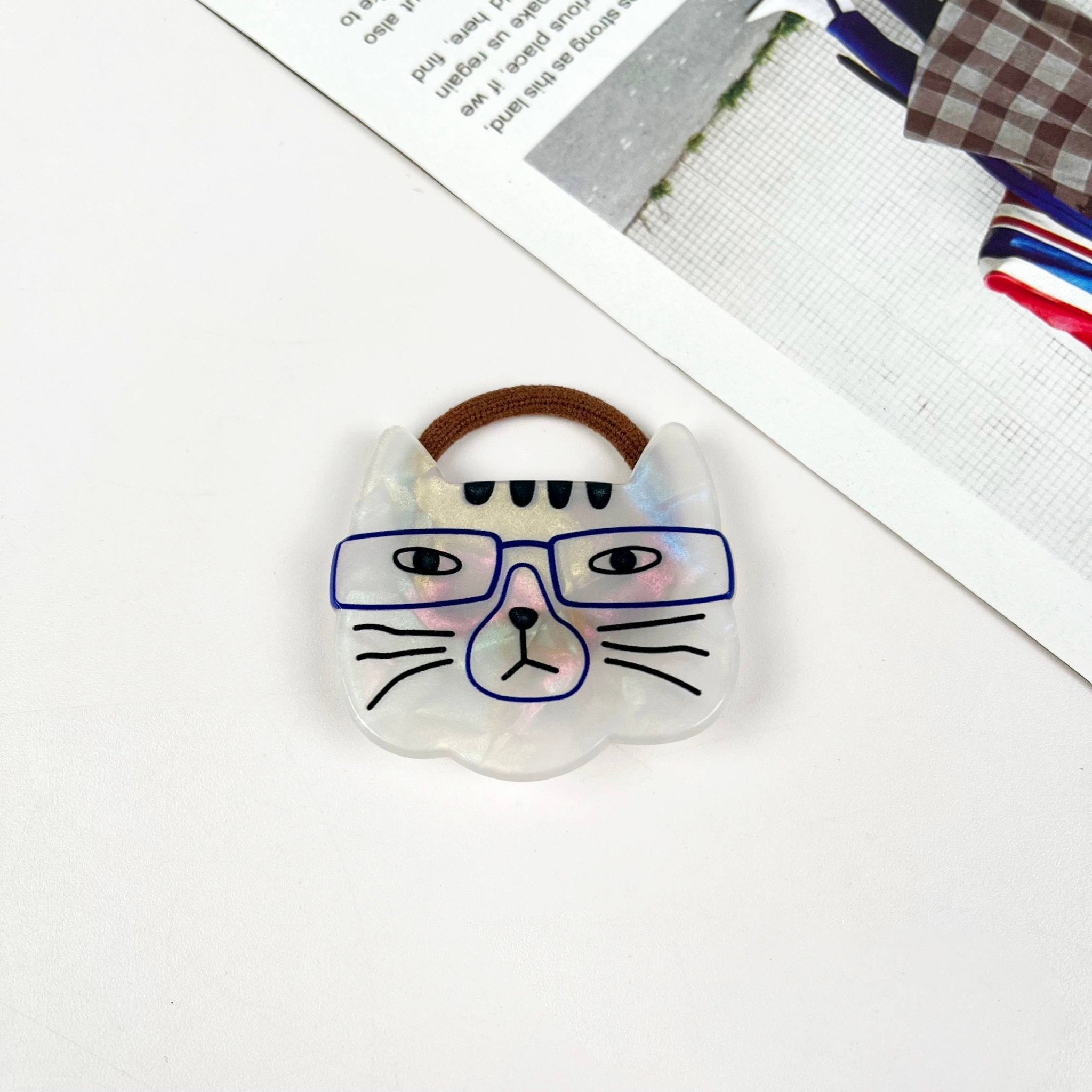 Lovely cartoon cat hair tie: A - Lalka Beauty Co.