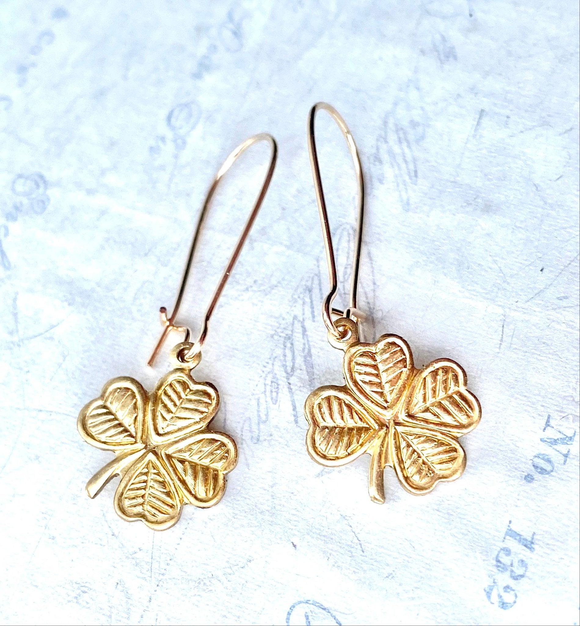 Lucky Shamrock Earrings Little Four Leaf Clover - Lalka Beauty Co.